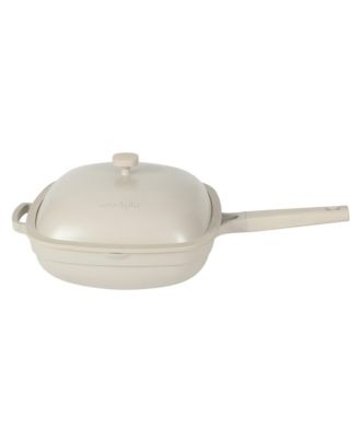 Northvale 5.3 Qt Ceramic Nonstick Saute Pan with Lid & Steamer Basket, Cast Aluminum, Induction Ready Base, Soft Touch Handle