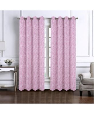 100% Polyester 140 GSM Liana Jacquard Grommet Curtain Panel 54" x 84"