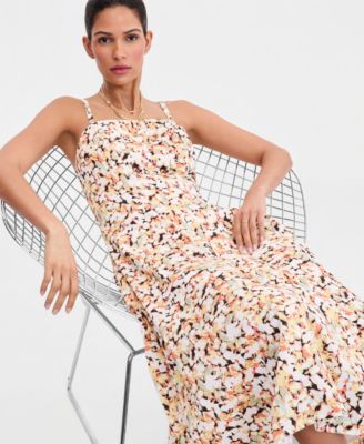 Women's Sleeveless Seamed Midi Dress