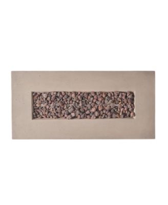 Modern Concrete Fire Pit with 40K BTU for Indoor Warmth and Style