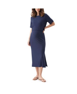 Women's Maternity Ivy Rib Nursing Dress