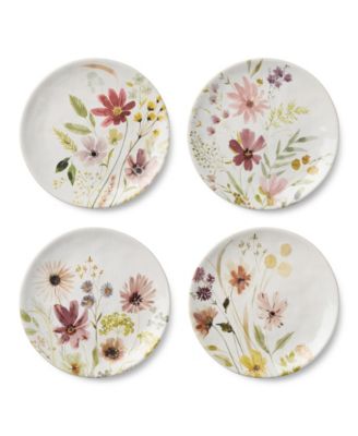 Wildflowers Salad Plates, Set of 4