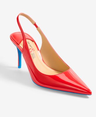 X Molly Rogers Women's Pointed-Toe Slingback Pumps