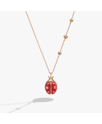 Make Your Own Luck' Ladybug Locket Pendant