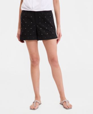 Women's Embellished Cuffed Shorts
