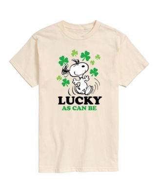 Men's Peanuts Snoopy Lucky As Can Be T-Shirt