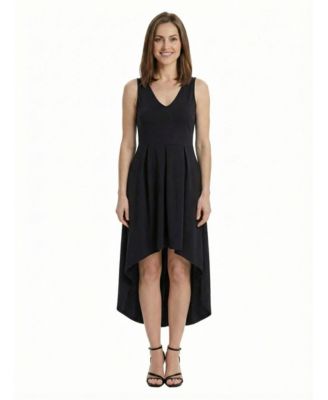 Petite Pleated Fit & Flare Pocket Midi Dress