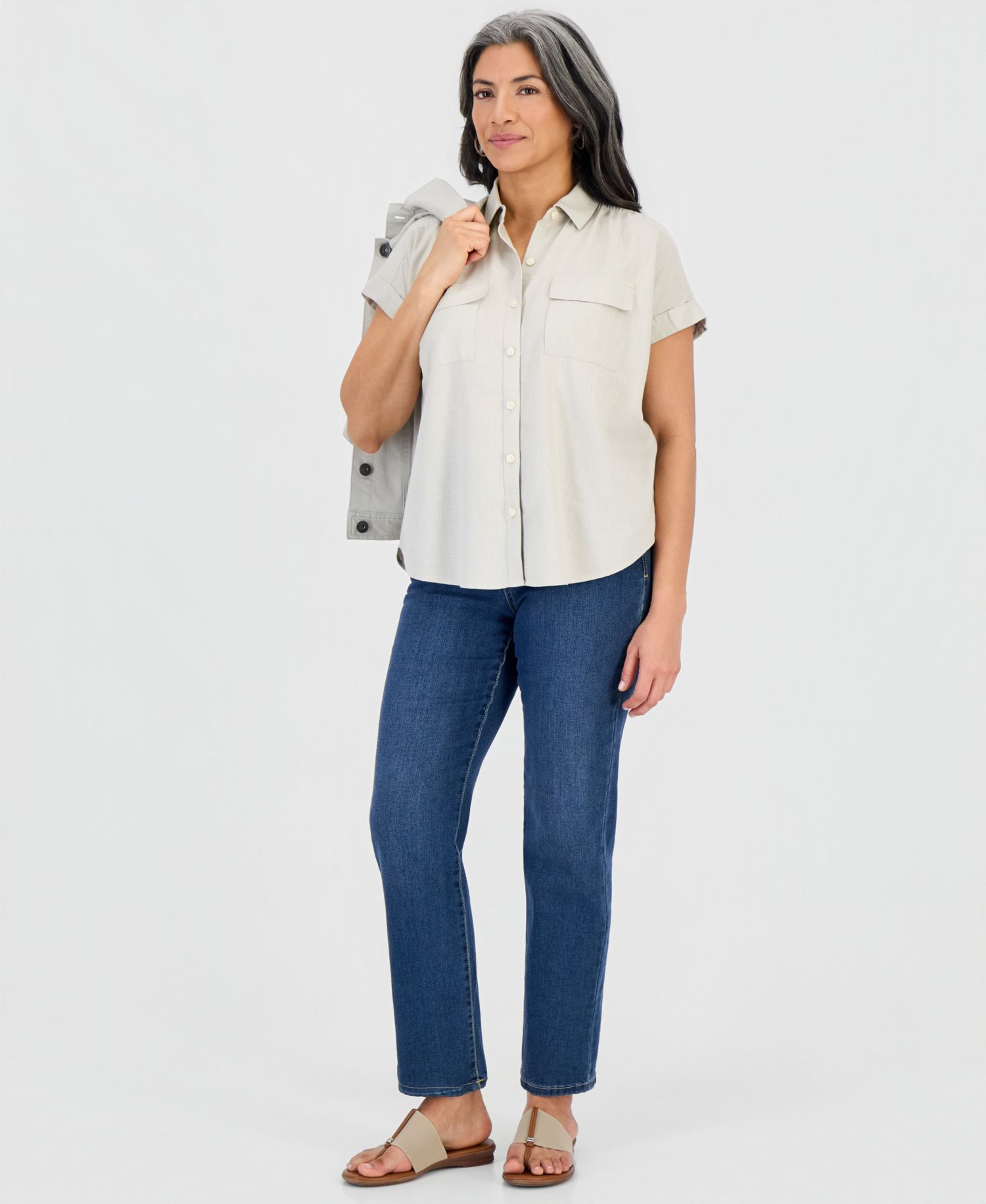 Women's Cuffed Camp Shirt