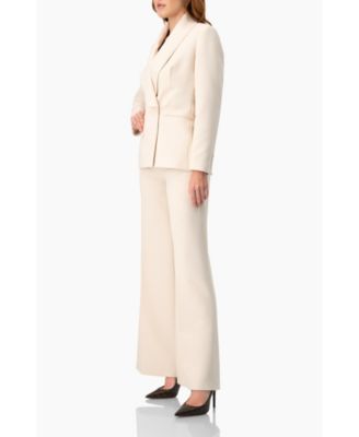 Women's Double-Breasted Blazer with Smooth Finish