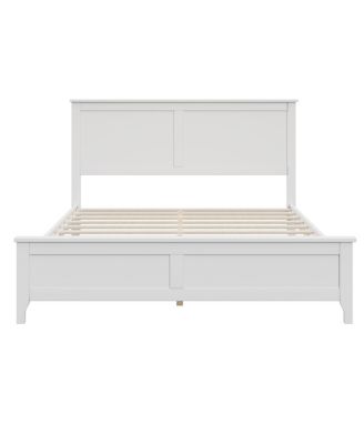 Elegant Pine Wood and MDF Platform Bed