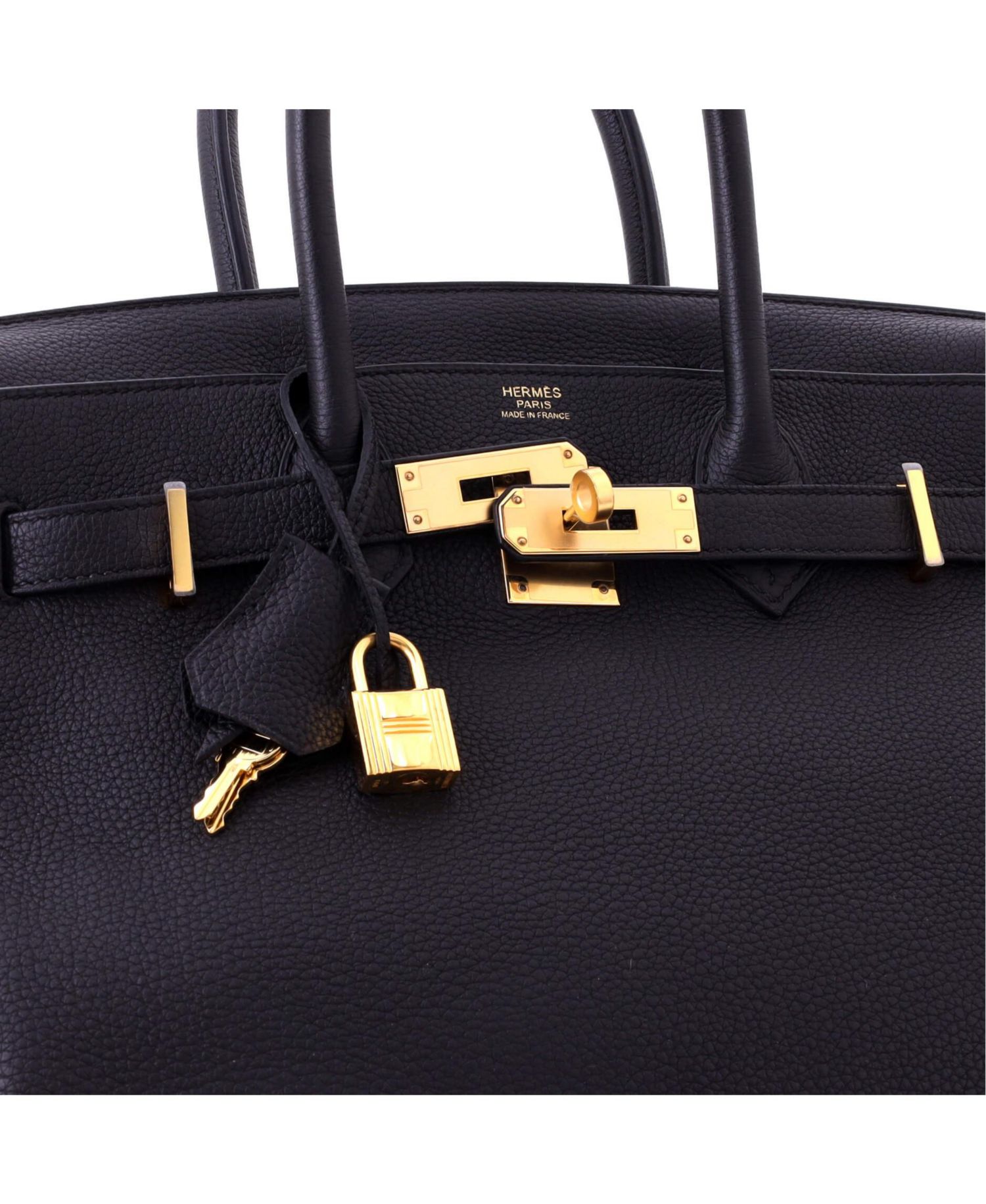 Birkin 30 Handbag Black Togo with Rose Gold Hardware