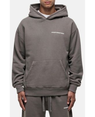 Men's Vintage Washed Taupe Oversized Hoodie