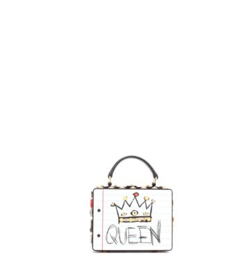 Small Treasure Box Bag Embellished Printed Leather