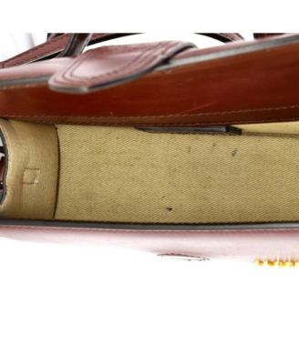 Le Bambino Top Handle Flap Bag Leather