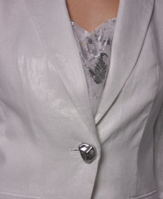 Women's One-Button Peak Lapel Blazer