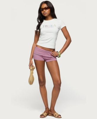 Women's Ibiza Rhinestone T Shirt