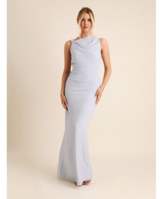 Women's Twist Asym Chiffon Bridesmaid Dress