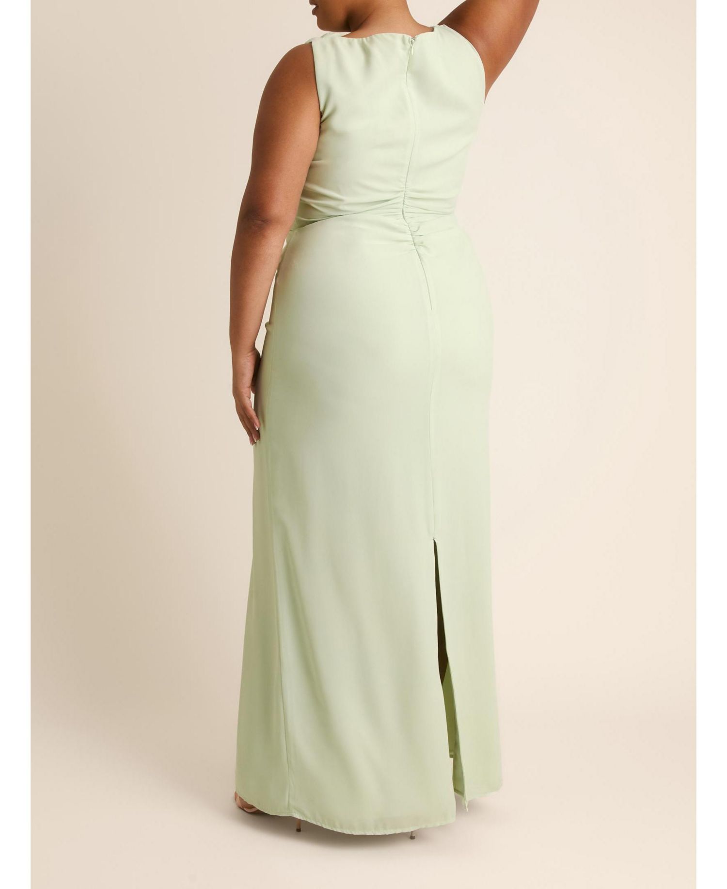 Women's Twist Asym Chiffon Bridesmaid Dress