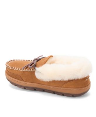 Women's Gladstone Genuine Shearling Moccasin with Stitching