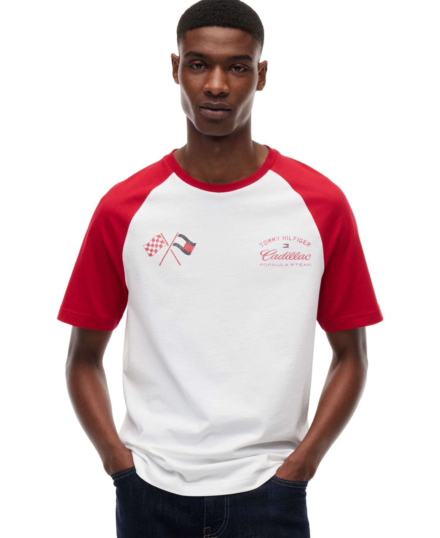 x Cadillac F1® Men's Varsity Raglan T-Shirt