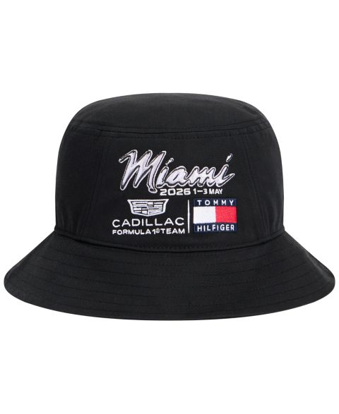 Мужская панама Tommy Hilfiger x Cadillac F1® Miami Bucket Hat, цвет: Чёрный