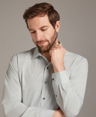 Men's Regular Fit Micro Dot Dress Shirt
