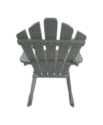 Reclining Wooden Outdoor Rocking Adirondack Chair