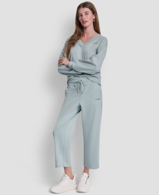 Women's Metallic Bubble Logo Crop Pants