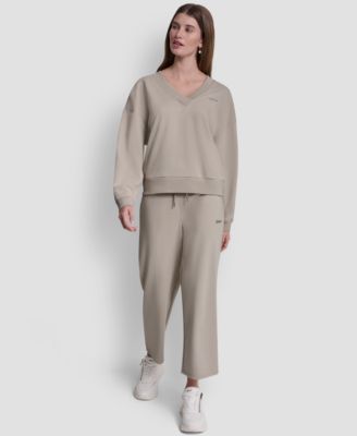 Sport Women's Metallic Bubble Logo V-Neck Sweatshirt