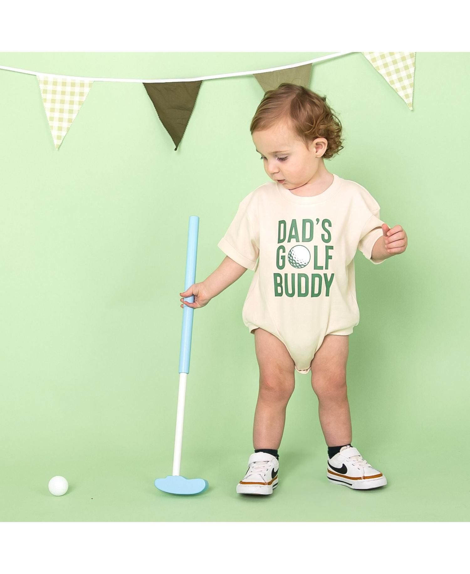Baby Boys Dad's Golf Buddy Short Sleeve Romper