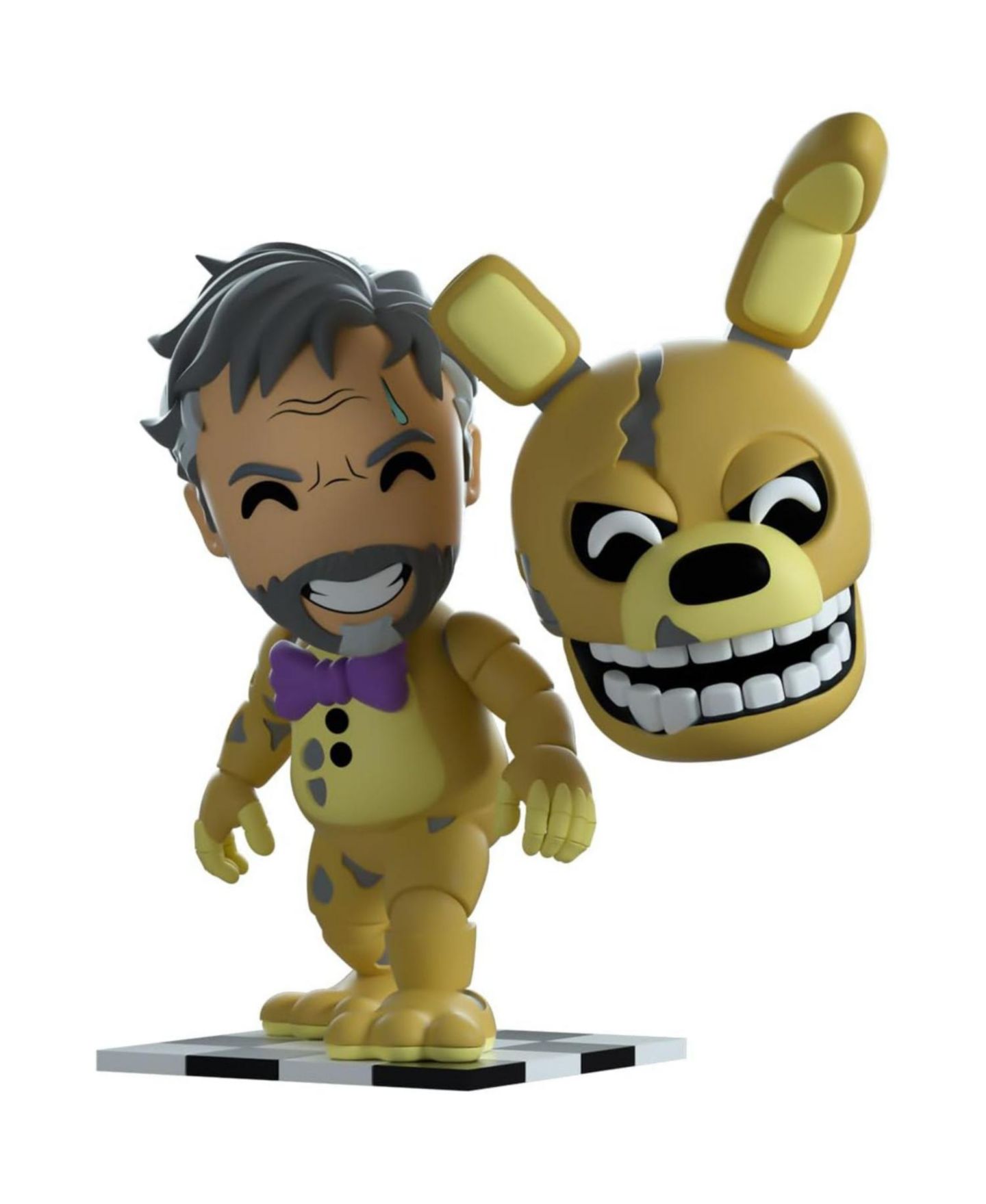 Детская фигурка Youtooz Yellow Rabbit Fnaf Movie Collection 5.4" Interchangeable-Head Vinyl Figure, 14 Years & Up — фото 3