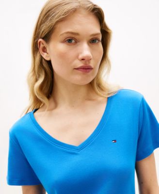 Women's Ribbed V-Neck Dress