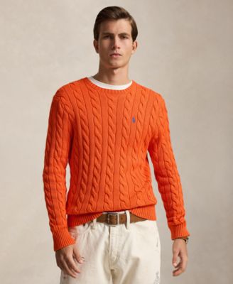 Men's Cable-Knit Cotton Sweater