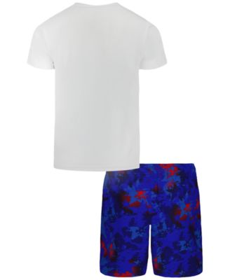 Boys' 4-7 Freedom Printed Swim T-Shirt and Shorts, 2-Piece Set