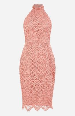 Women's Lace Halter Neck Dress