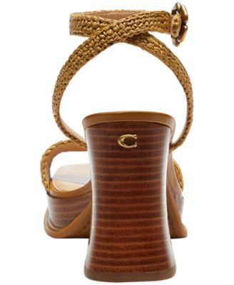 Women's Tea Rose Square Toe Platform Sandals