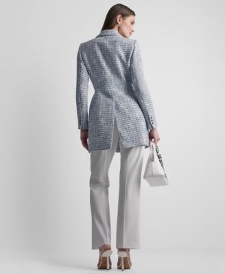 Women's Tweed One-Button Topper Jacket