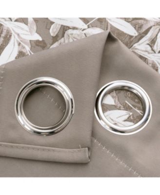 100% Polyester 190 GSM Marina Revisible Blackout Grommet Curtain Panel 54" x 95"