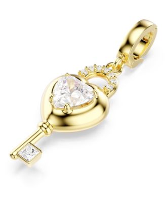 Mixed Metal Heart Key Idyllia Charms 