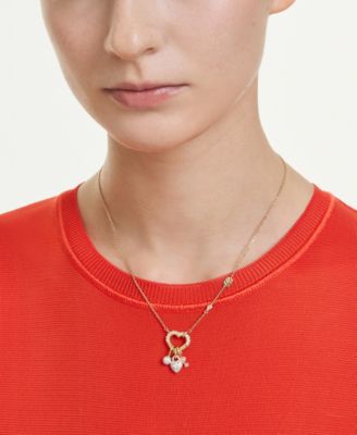 Gold-Tone Plated Heart Idyllia Pendant Necklaces