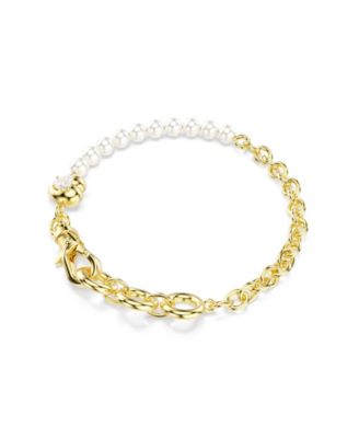 Gold-Tone Plated Mother of Pearl Idyllia Bracelet