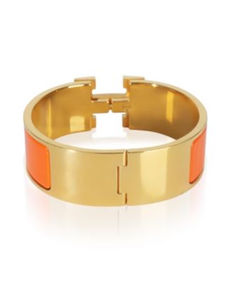 Hermes Gold-Plated  Clic Clac In Organe Fruite Bracelet