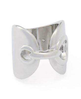 Rhodium Mariner Link Band Ring