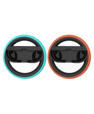 Kart World for Switch 2 and Sentriq Steering Wheel Set with MightySkins Joy-Con Controller Skin Code Bundle