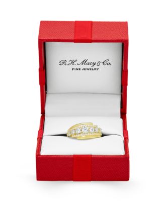 Diamond Three Row Ring (1/2 ct. t.w.) in 14k Gold or 14k White Gold