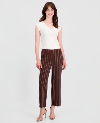 Petite Cropped Wide-Leg Pants