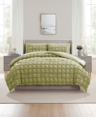 Luxury Soft Seersucker Design 7-Pc. Comforter Set, Queen