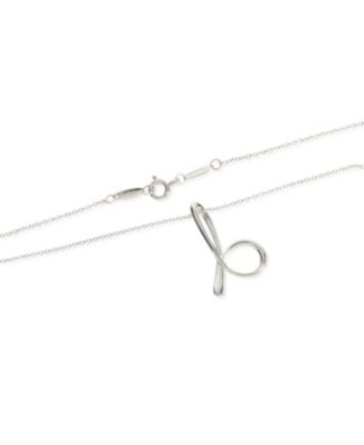 Sterling Silver  Elsa Peretti Small Alphabet Pendant