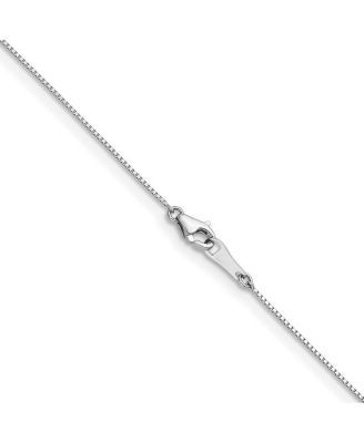 Solid 950 Platinum 0.7mm Box Chain Necklace 16-24 Inch Chain Necklace