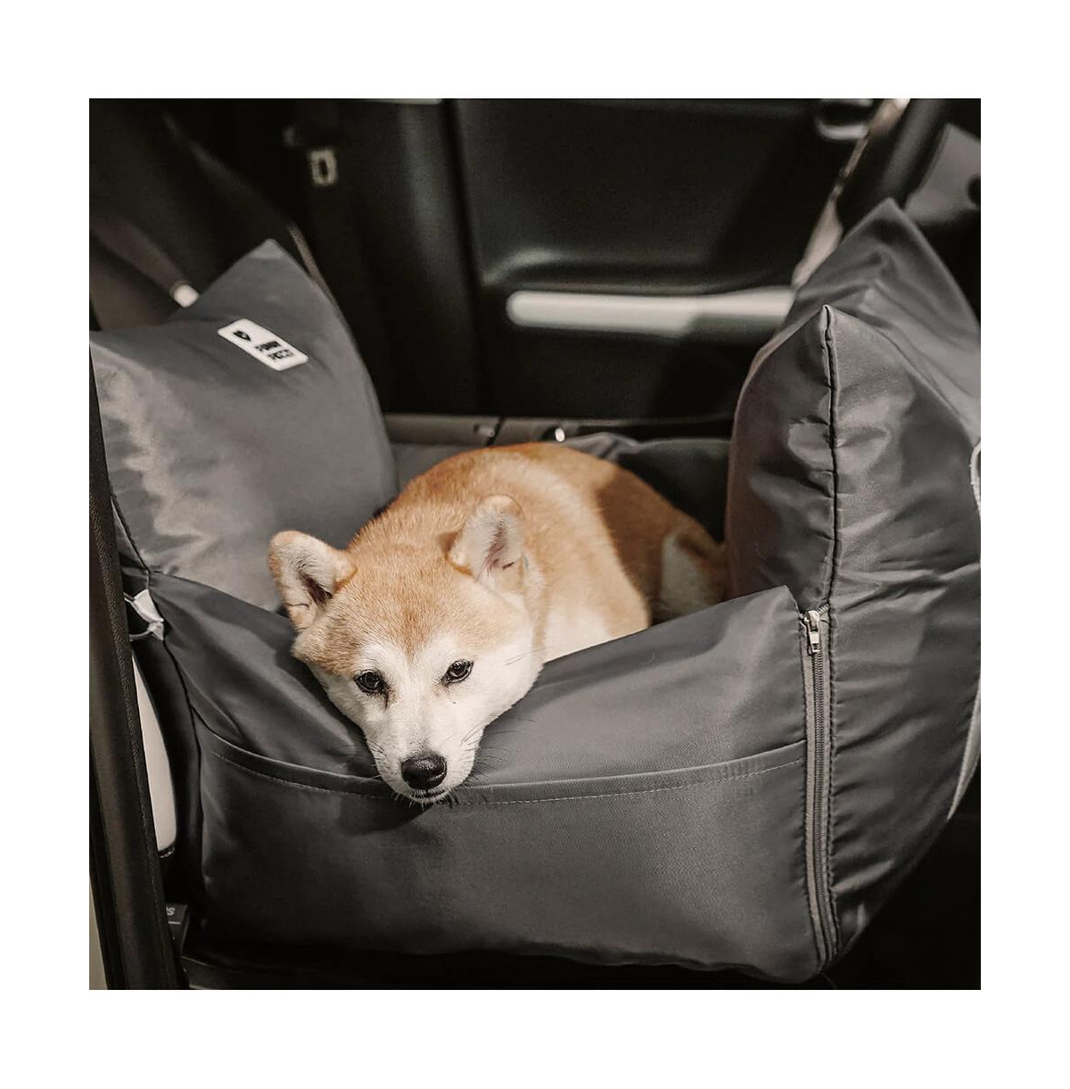 FunnyFuzzy First Class Waterproof Dog Car Double-Seat Bed